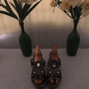 💞COOLER strapless wedge sandals